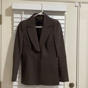Costume National Chocolate Brown Lined Blazer